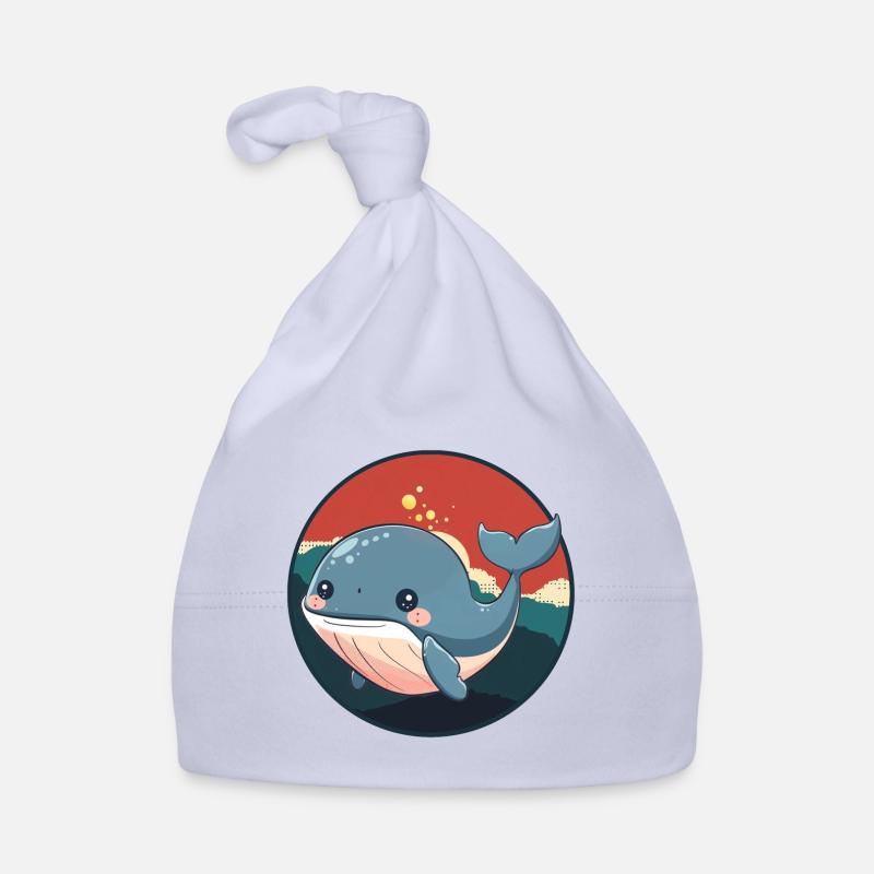 Whale Fin Organic Baby Cap