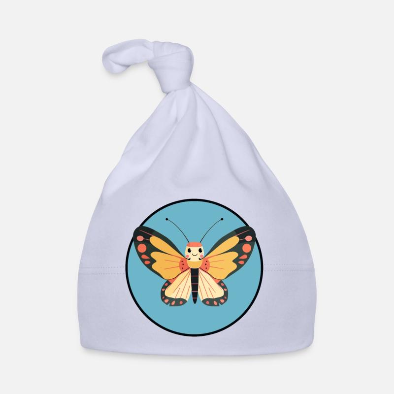 Butterfly Forest Animals Organic Baby Cap