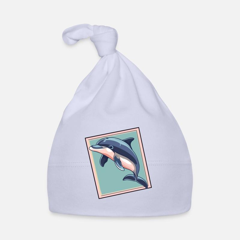 Dauphin Créature marine Créatures marines Bonnet bio Bébé