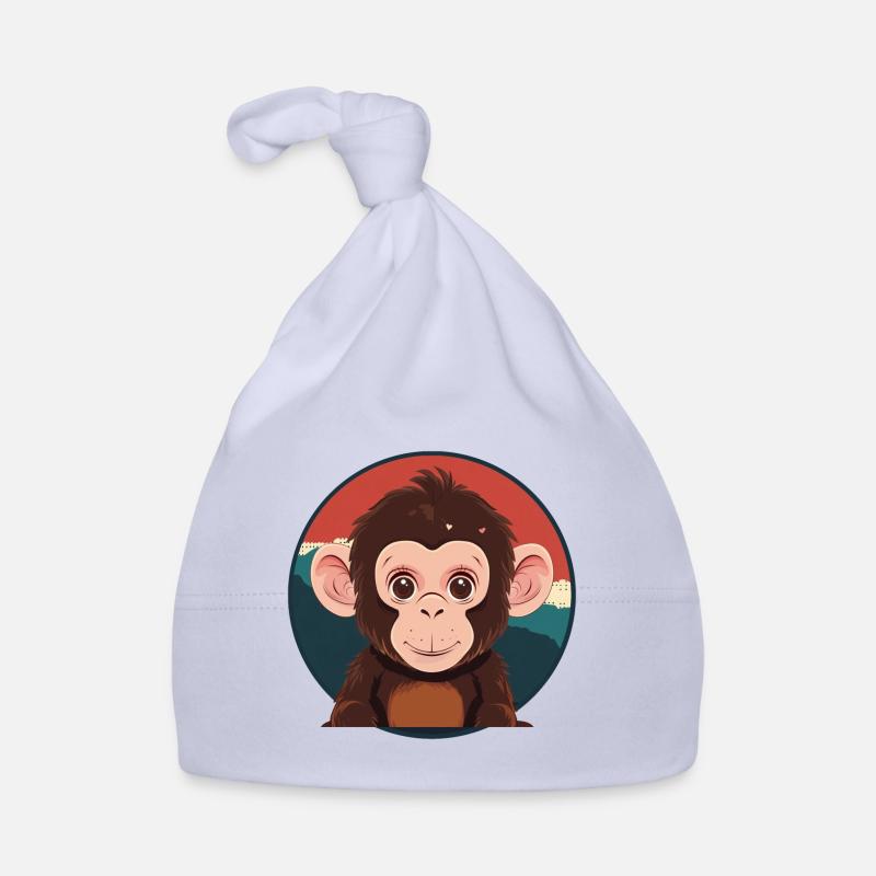 Affe Monkey Baby Bio-Mütze