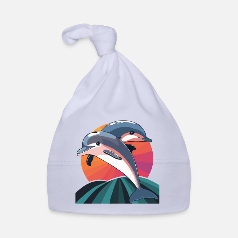 Dolphin Reef Organic Baby Cap
