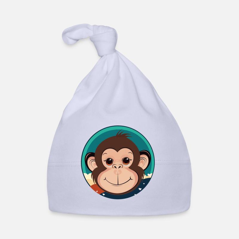 Monkey Monkey Face Organic Baby Cap