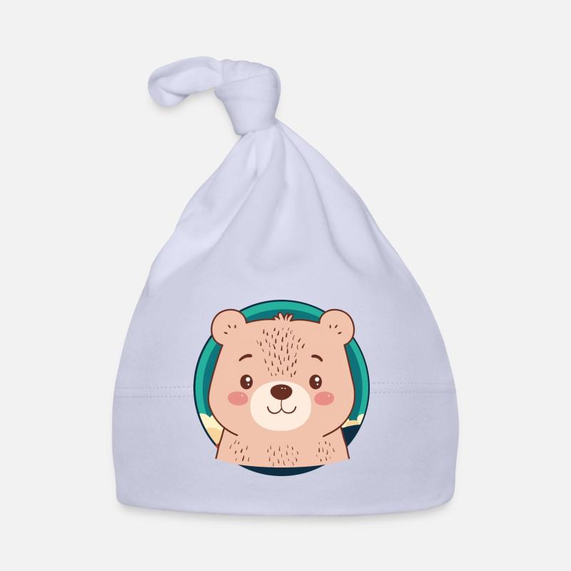 Baer Waldtier Waldbewohner Baby Bio-Mütze