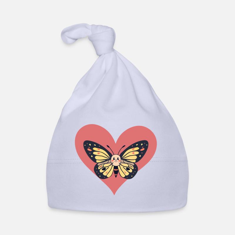Papillon Forêt Amoureux des animaux Bonnet bio Bébé