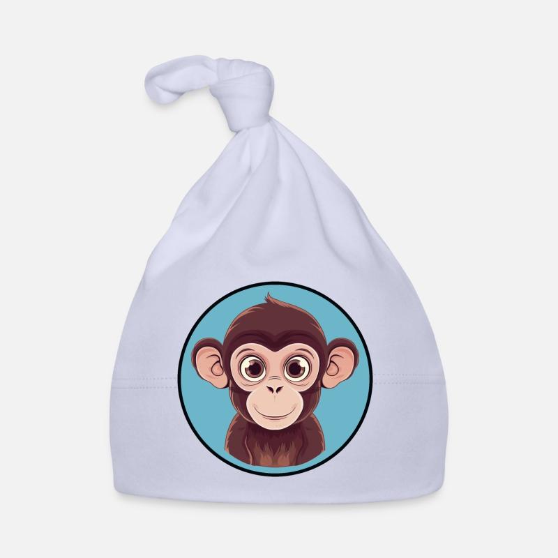 Monkey Monkey Face Monkey Organic Baby Cap