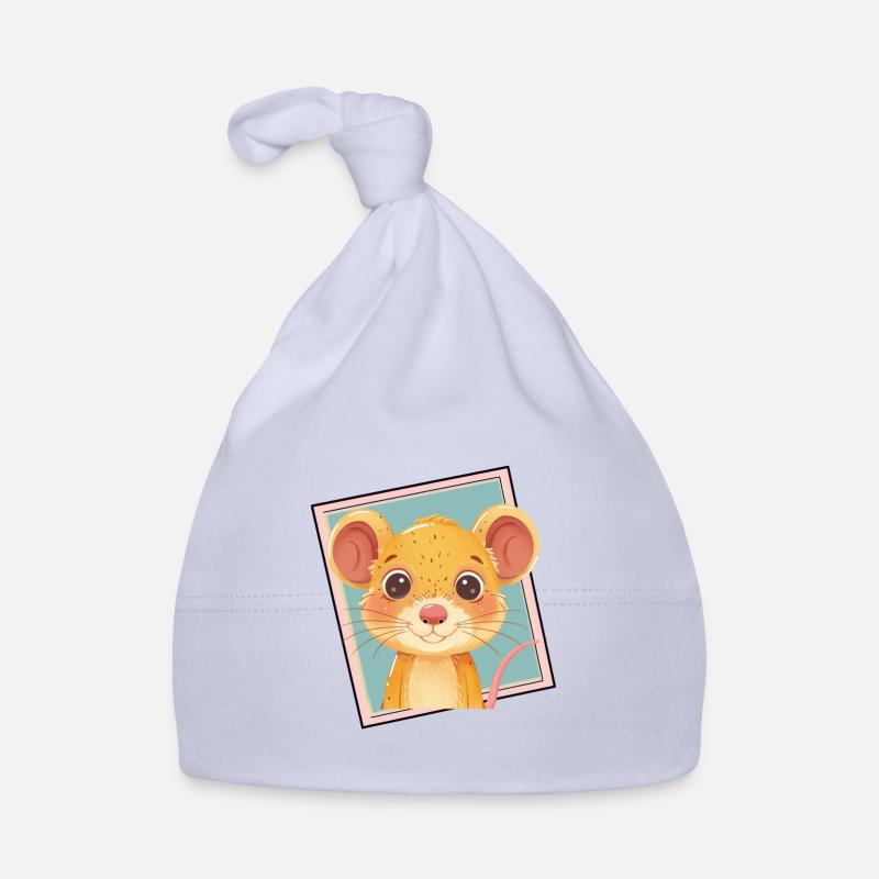 Mouse Cheese Mouse Teeth Organic Baby Cap