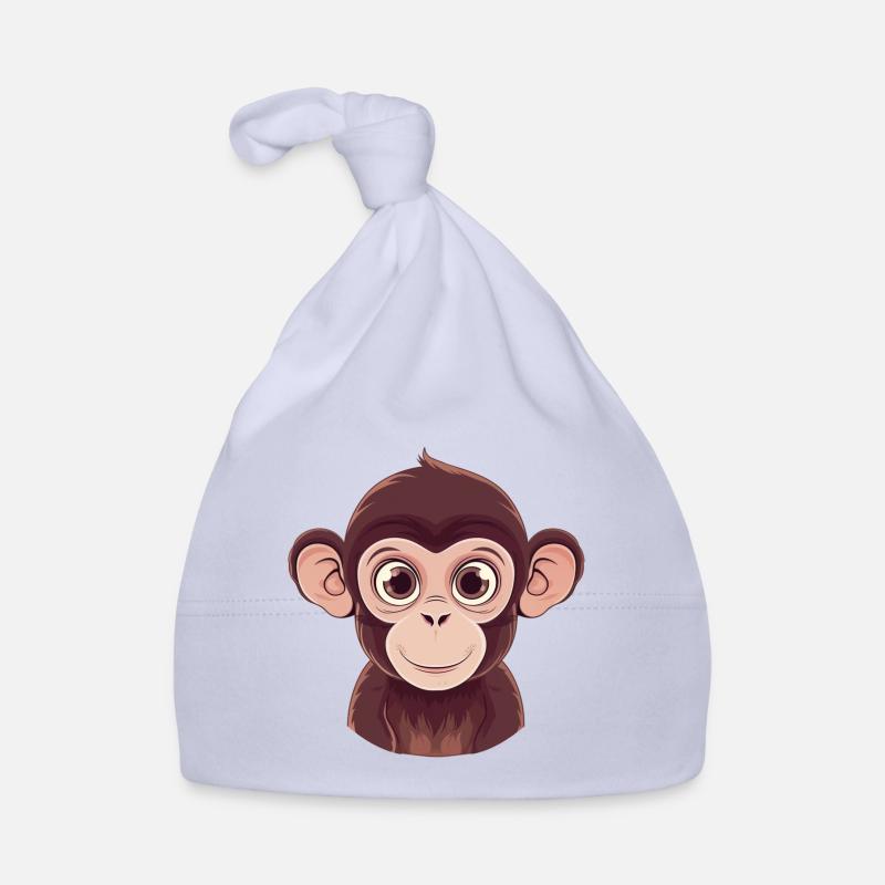 Affe Monkey Baby Bio-Mütze
