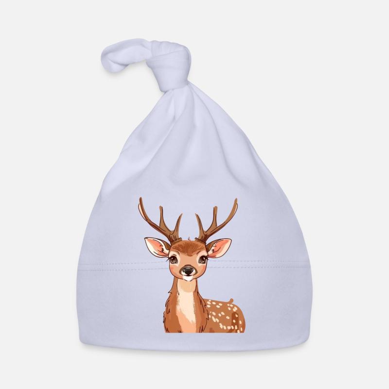 Hirschgeweih Hirsch Elch Baby Bio-Mütze