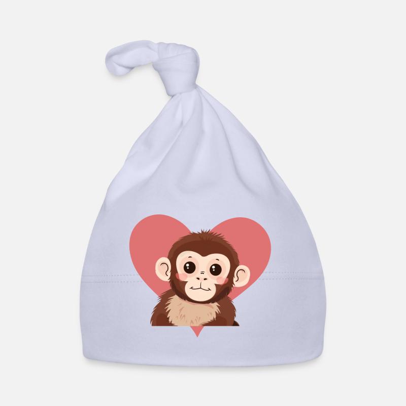 Affe Zootier Baby Bio-Mütze