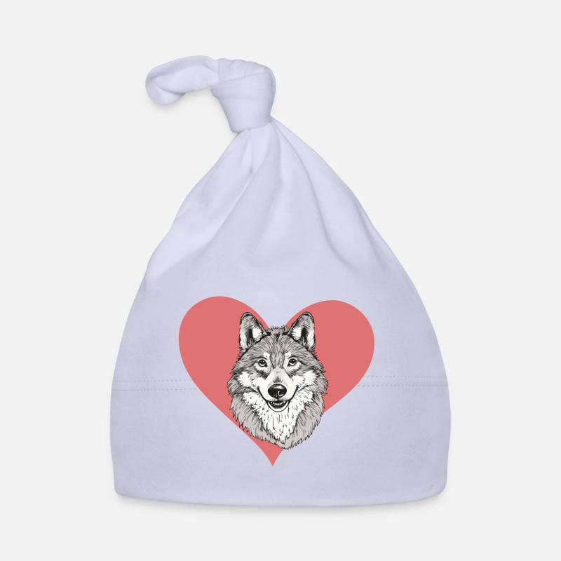 Wolf Wolfpack Rudel Baby Bio-Mütze