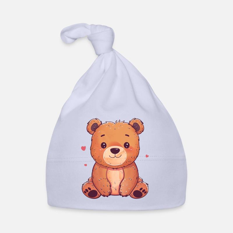 Baer Baeren Teddybär Baby Bio-Mütze