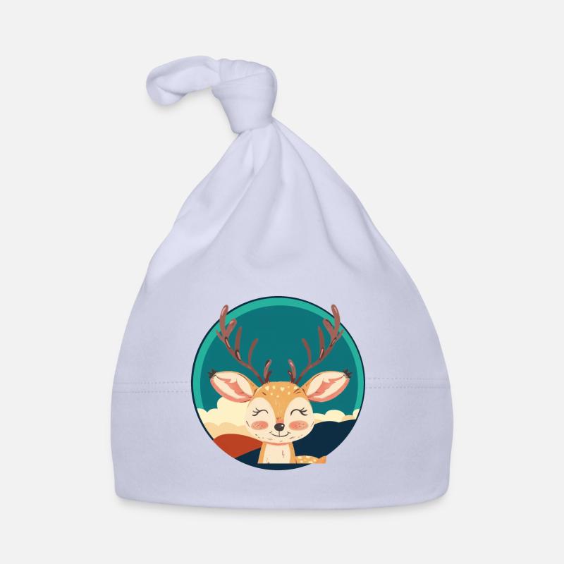 Hirschgeweih Waldbewohner Baby Bio-Mütze
