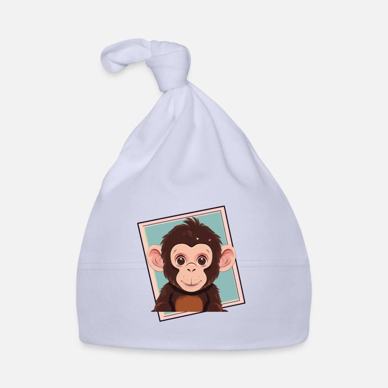 Affe Affen Monkey Baby Bio-Mütze