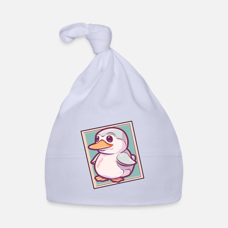 Duckling Croaking Bird Organic Baby Cap