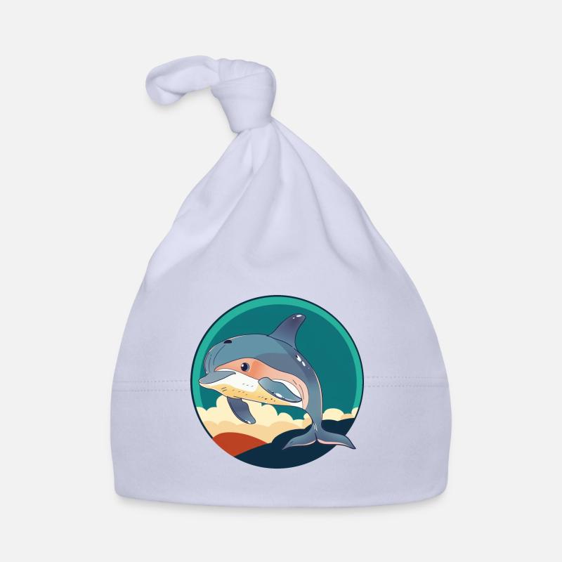 Delfin Meeresbewohner Baby Bio-Mütze