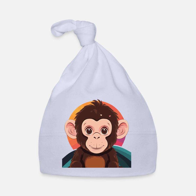 Affe Monkey Baby Bio-Mütze