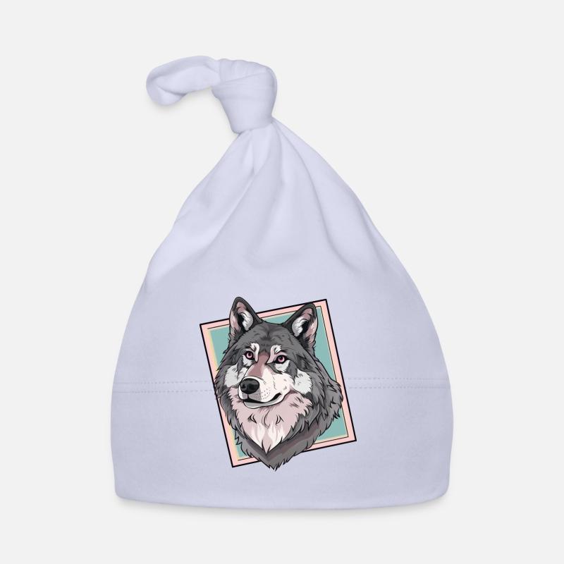 Wolf Werwolf Husky Baby Bio-Mütze