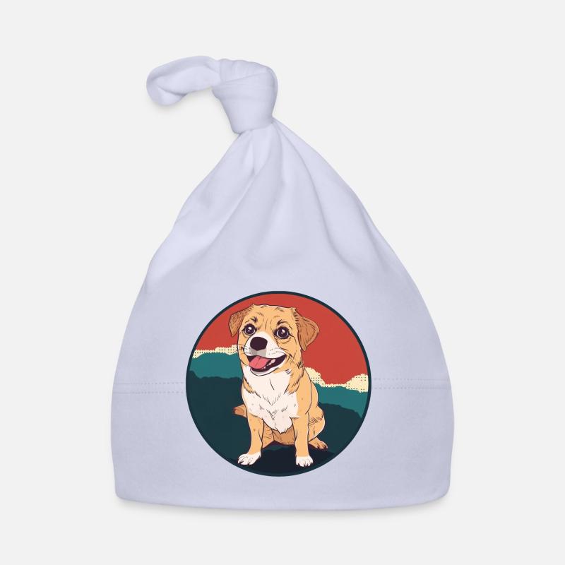 Hund Dackel A Baby Bio-Mütze