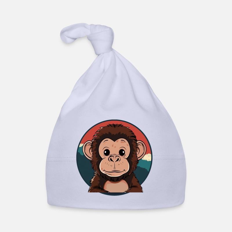 Affe Affengesicht Banane Baby Bio-Mütze