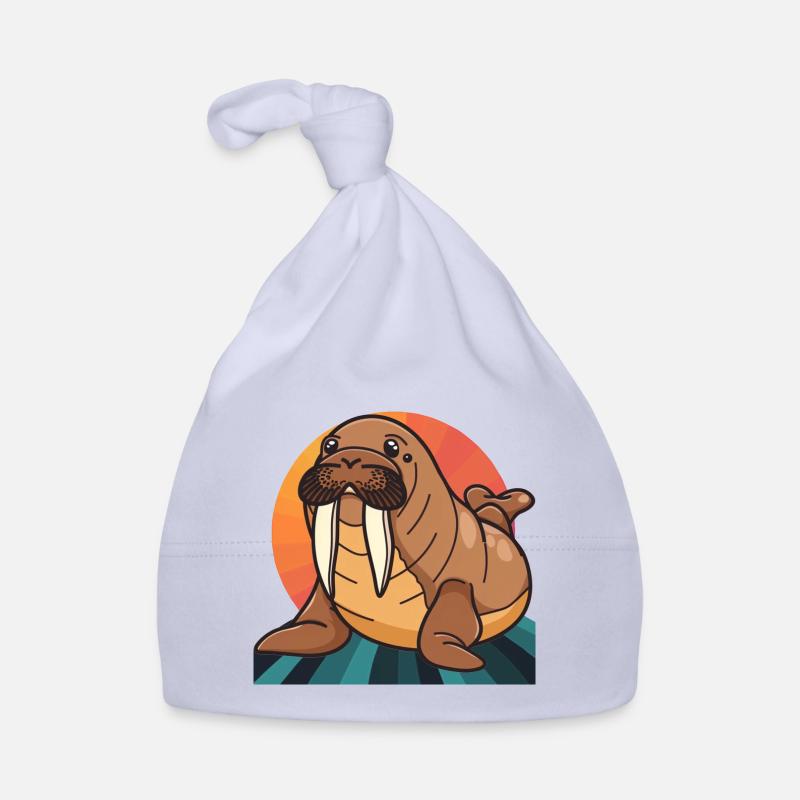 Walross Seelöwe Baby Bio-Mütze