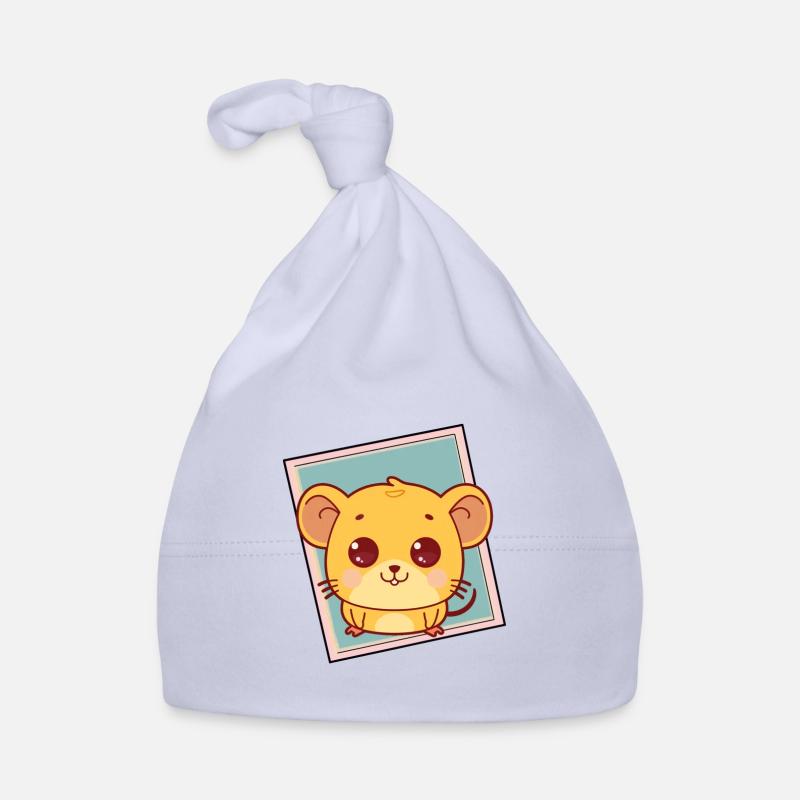 Mice Mouse Teeth Organic Baby Cap