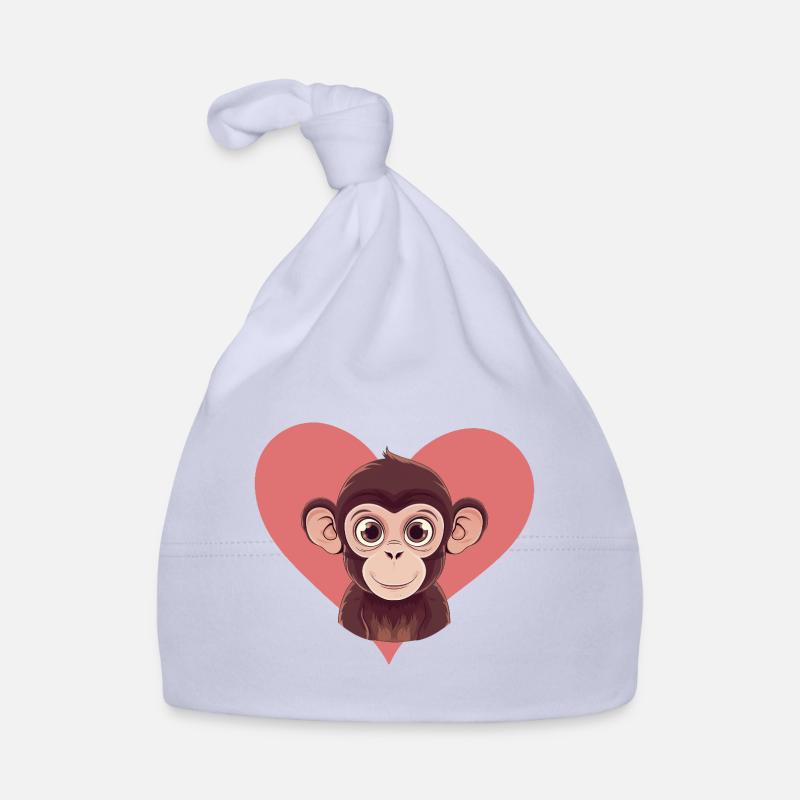 Affe Zootier Baby Bio-Mütze