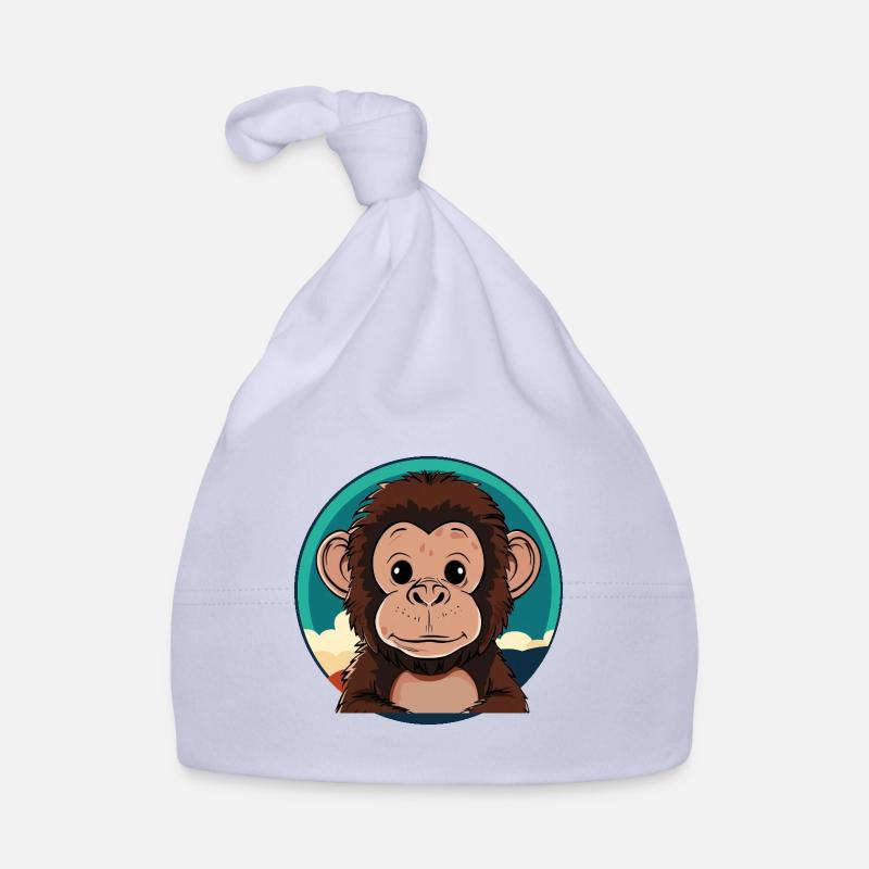 Affe Zootier Baby Bio-Mütze