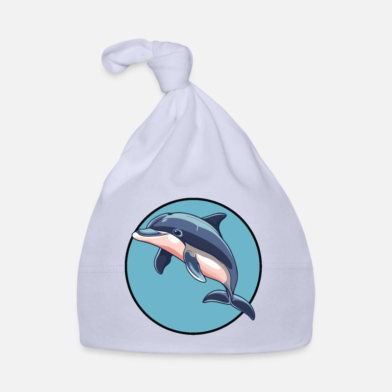 Dolphin Dolphins Organic Baby Cap