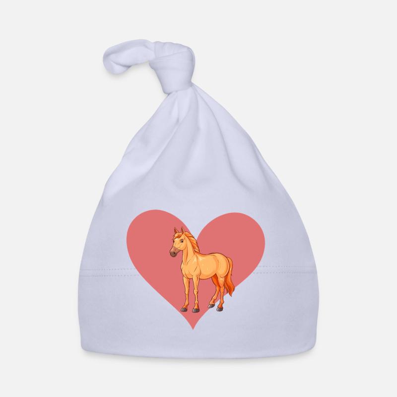 Cheval Chevaux Cavalier Bonnet bio Bébé