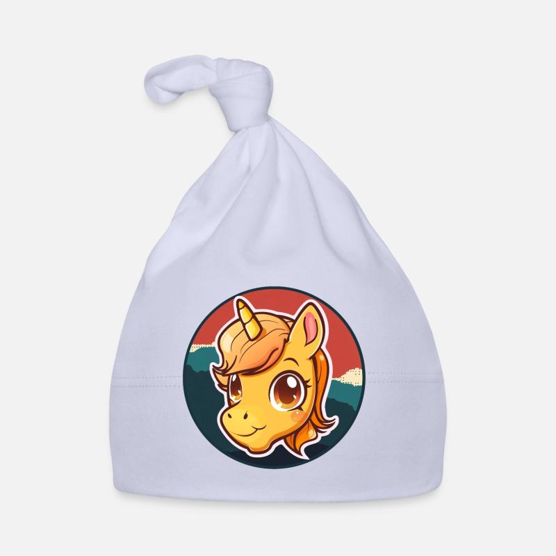 Einhorn Einhörner Pony Baby Bio-Mütze