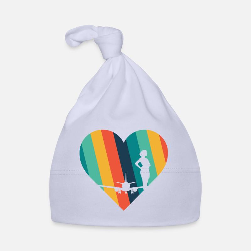 Stewardess Flight Attendant Organic Baby Cap