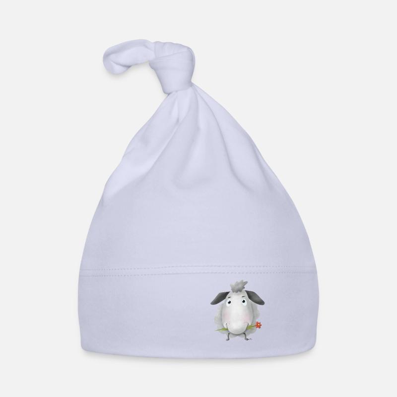 Moutons à fleurs Bonnet bio Bébé