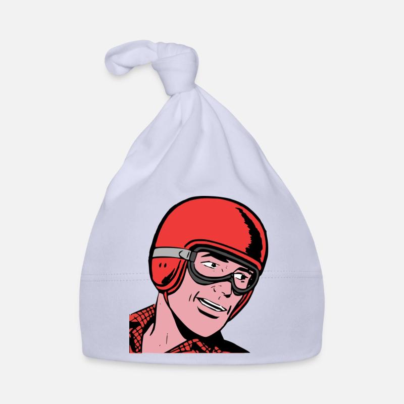 Vintage Driver Comic Organic Baby Cap