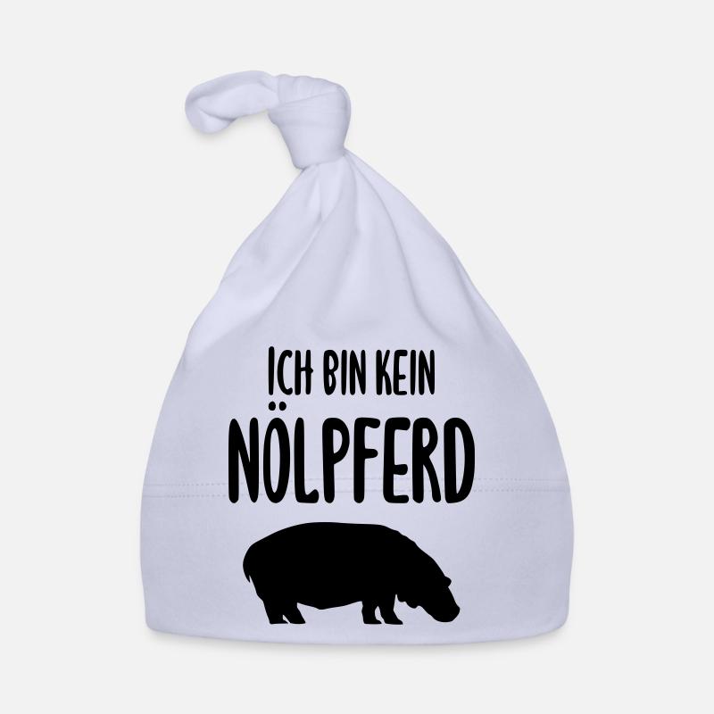 Ich bin kein Nölpferd - Baby Bio-Mütze - Sky