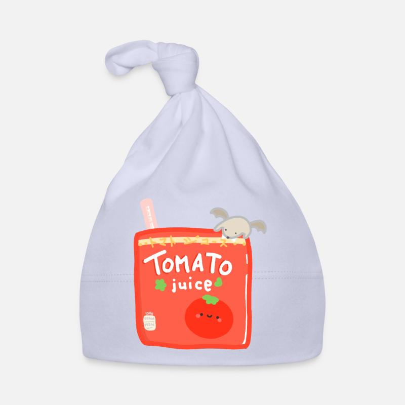 Jus de tomate avec chauve-souris sur le dessus - Bonnet bio Bébé - ciel