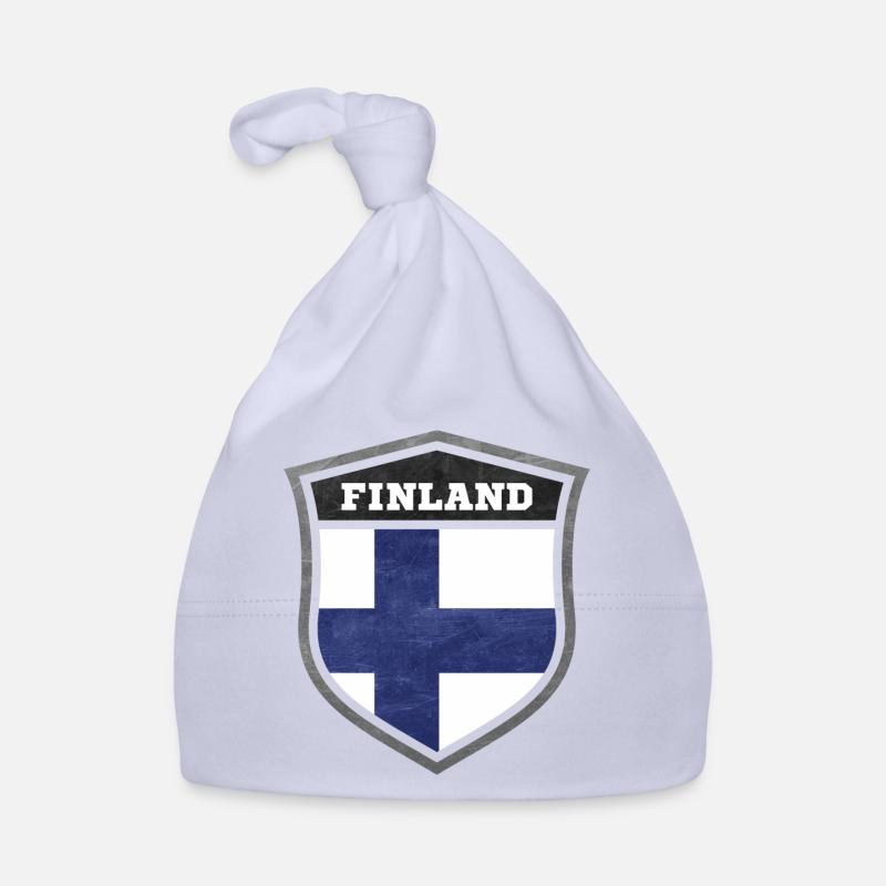 Finnland Schild Logo Emblem Baby Bio-Mütze