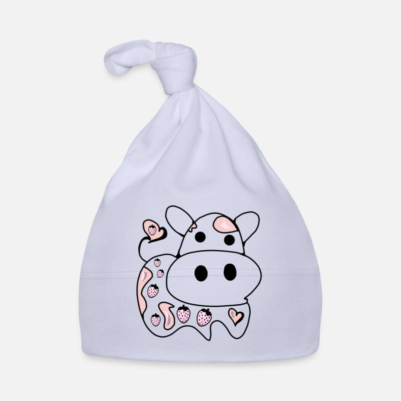 Dessin au trait - Vache Bonnet bio Bébé