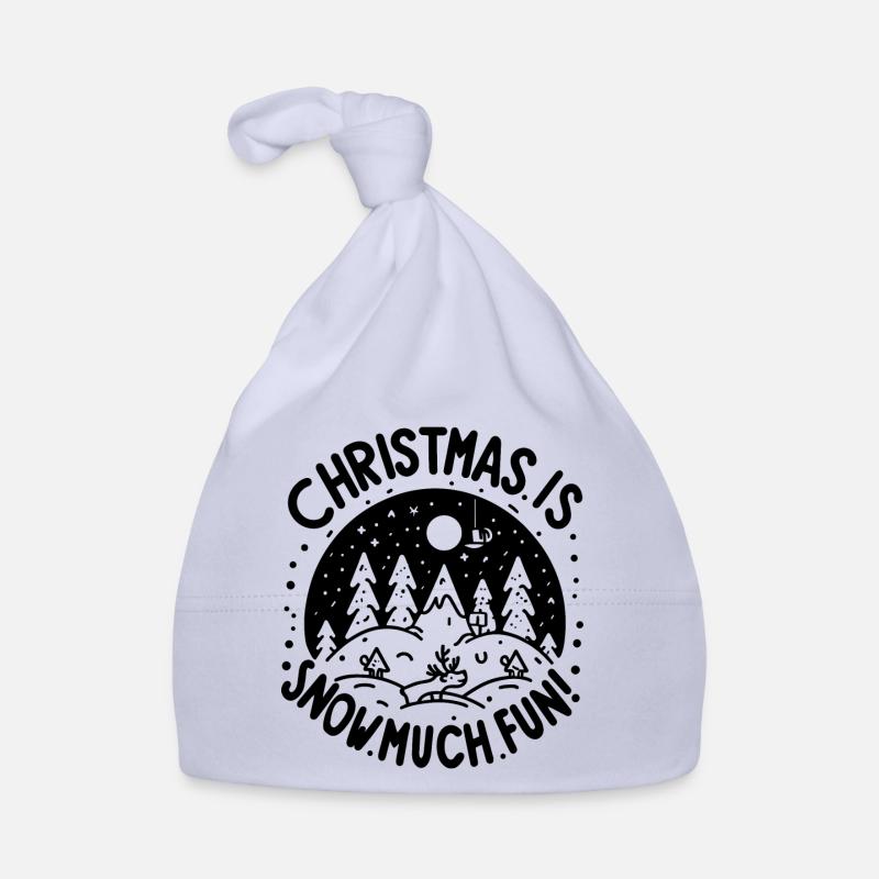 Christmas is Snow Much Fun! Organic Baby Cap