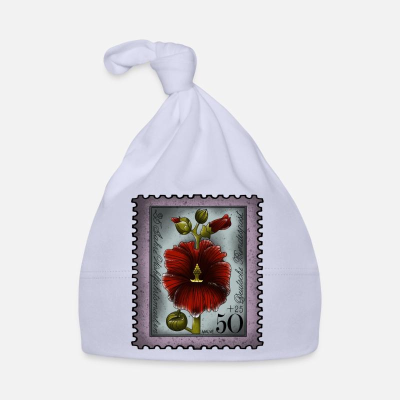 Timbre-poste Mauve Bonnet bio Bébé