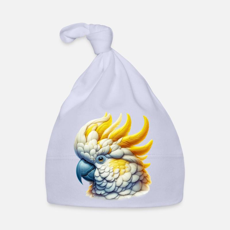 Cockatoo Parrot Organic Baby Cap