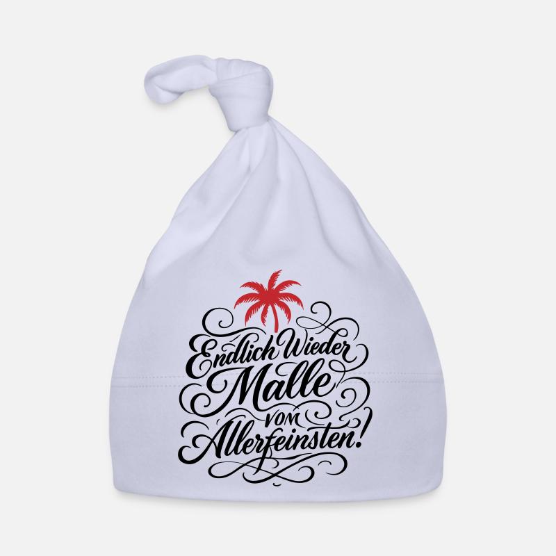 Endlich Malle Spruch Urlaub Baby Bio-Mütze
