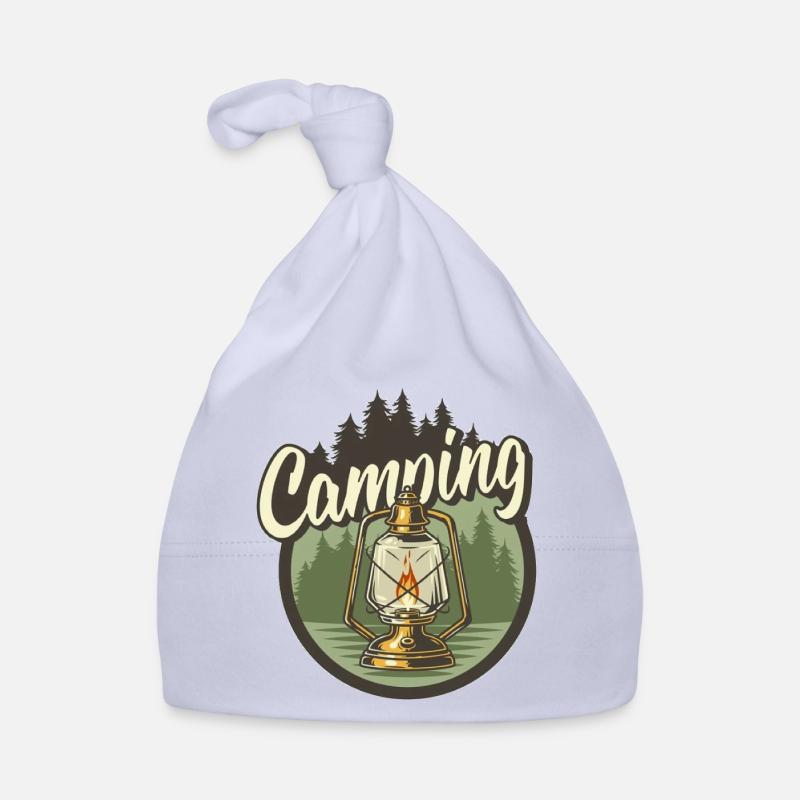 Lanterne de camping dans la forêt Bonnet bio Bébé