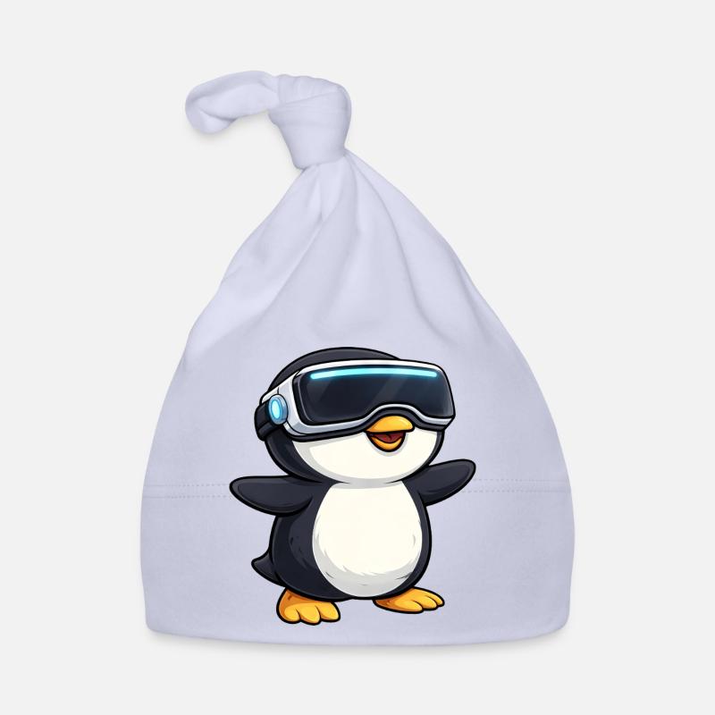 Joueur de réalité virtuelle Penguin mignon Bonnet bio Bébé