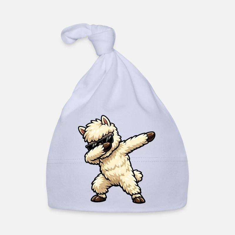 Dabbing Alpaka Baby Bio-Mütze