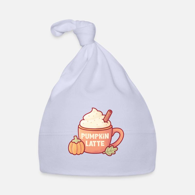 Pumpkin Spice Latte Autumn Drink Organic Baby Cap