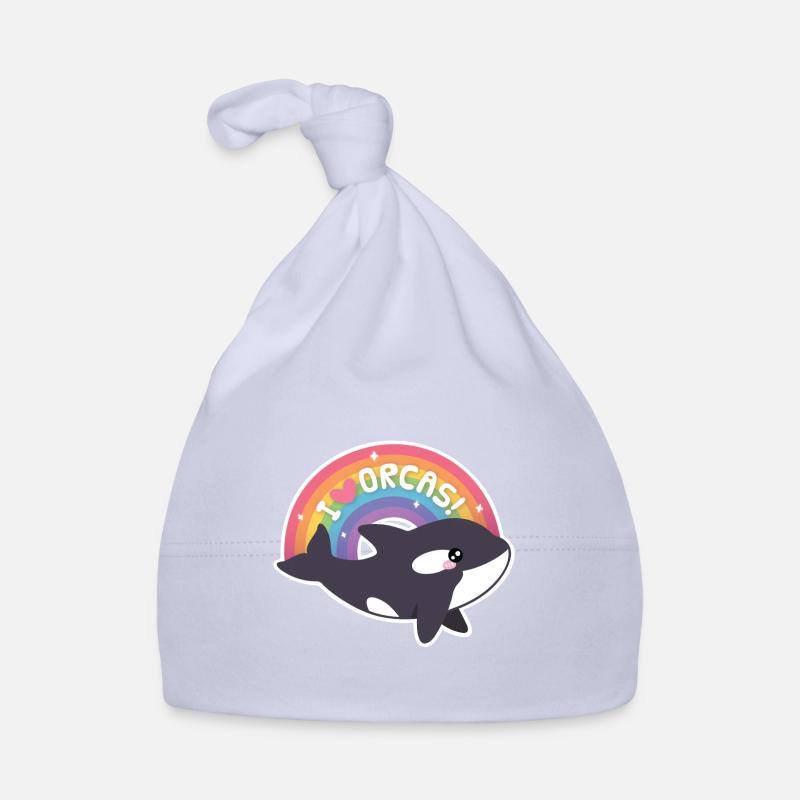 Mignon J’aime Orques Arc-en-ciel - Bonnet bio Bébé - ciel