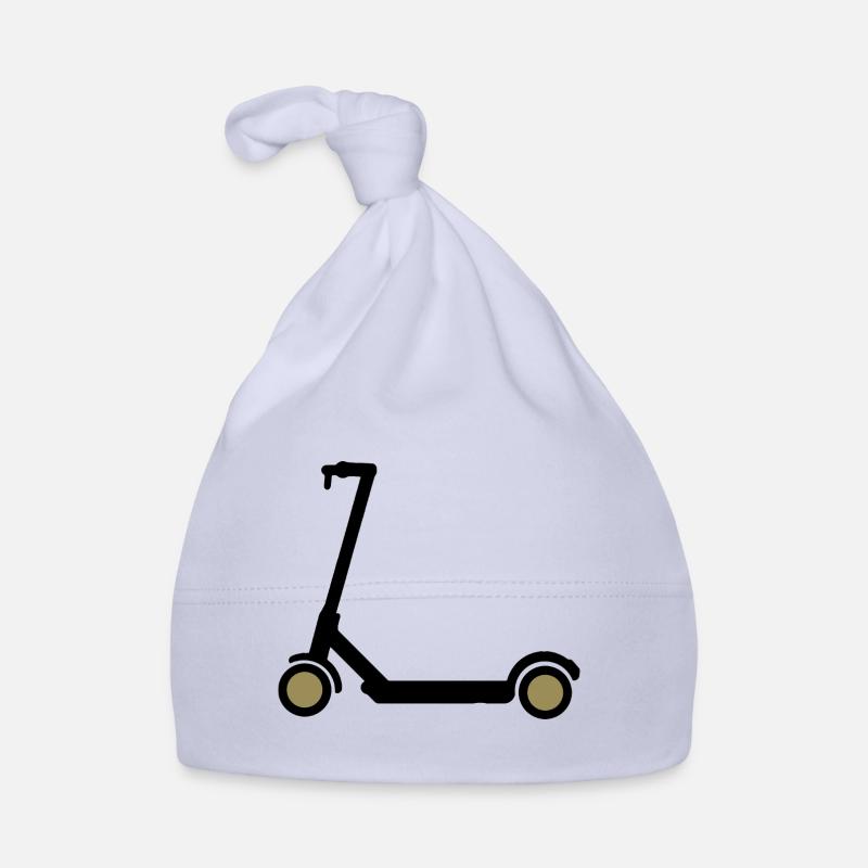 E-Scooter Eroller Comicdesign Geschenkidee Baby Bio-Mütze