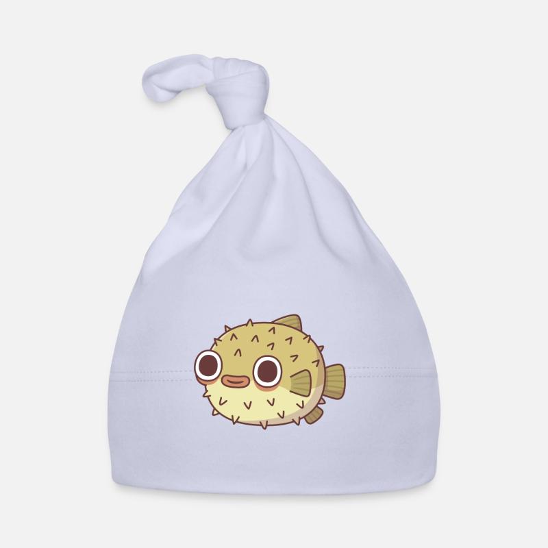 Cute Puffer Fish Organic Baby Cap