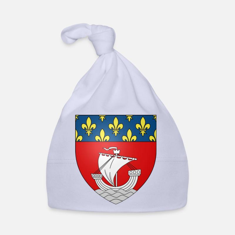 Blason paris - Bonnet bio Bébé - ciel