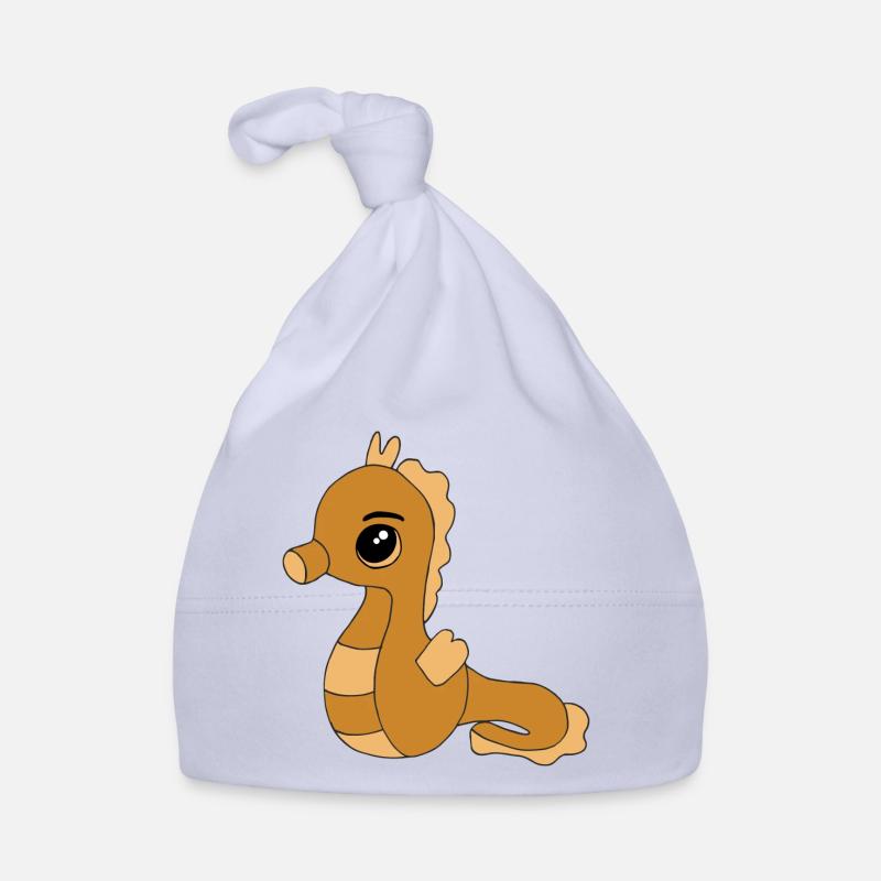 Knuffiges Seepferdchen Baby Bio-Mütze